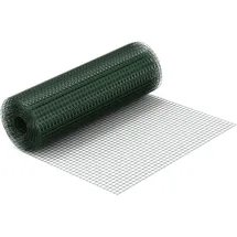 Wiltec Volierendraht 25 m 100 cm Grün/Stahl