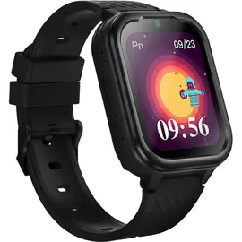 Garett Kids Essa 4G BT 42,80 mm Kunststoffgehäuse schwarz Sportarmband grau One Size