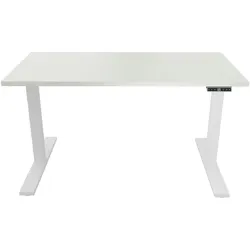 Bisley E-WonderTech elektrisch höhenverstellbarer Schreibtisch 180x80 cm in weiß - Elektrischer Tisch höhenverstellbar mit Memory-Funktion