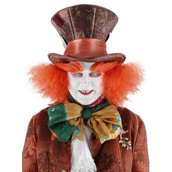 Elope Kostüm Verrückter Hutmacher Augenbrauen, Dicke, buschige Augenbrauen in kräftigem Orange orange