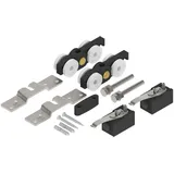 Helm Holzschiebetür 140 Set einflügelig Edelstahl