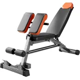 Hochbelastbare 890LBS-Hantelbank – Multifunktionale FID-Bank mit Roman Chair und Hyper-Back-Extension, verstellbare All-in-One-Bank für Sit-ups und Krafttraining(Hochbelastbare 890LBS-Hantelbank)