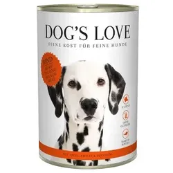 DOG'S LOVE Adult Classic 6x400g Rind mit Apfel & Spinat