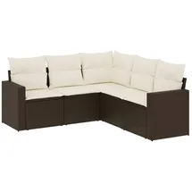 vidaXL Garten-Lounge-Set 5-tlg. braun