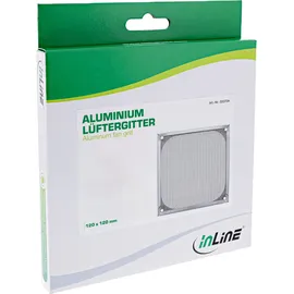 InLine Lüftergitter, Aluminium Filter, 140x140mm