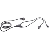 HAWA 1008275 Kaltgeräte Y-Kabel Schwarz 5.00m