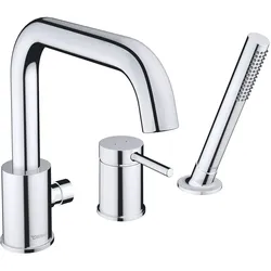 Duravit Circle 3-Loch Wannenarmatur, Badarmaturen, chrom hochglanz