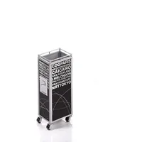 Troika® MINI TROLLEY Stiftehalter Metall 51 mm Schwarz