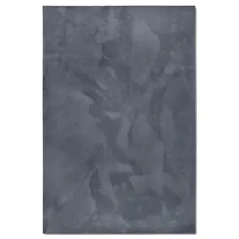 Villeroy & Boch Teppich VILLEROY & BOCH "Leon", grau (anthrazit), B:200cm H:15mm L:290cm, Polyester, Teppiche, Teppich, Langflor, Shaggy, uni, flauschig weich, glänzend, Kaninchenfell Haptik