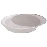 Eschenfelder Kressesieb 12,00 cm weiß mit Edelstahlsieb