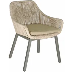 SIT Mobilia TACOS Gartenstuhl Band gezwirnt Aluminiumgestell Anthrazit - Anthrazit