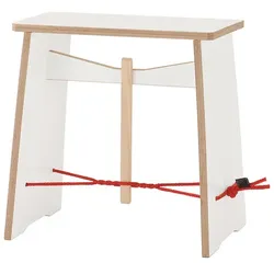 Nils Holger Moormann Hocker Strammer Max FU weiß, Designer Max Frommeld, 43x44x30 cm