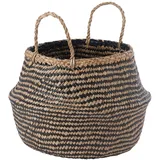 IKEA KRALLIG Korb Seegras/schwarz