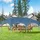 Woltu Pavillon 3 x 6 m inkl. 6 Seitenteile Blau