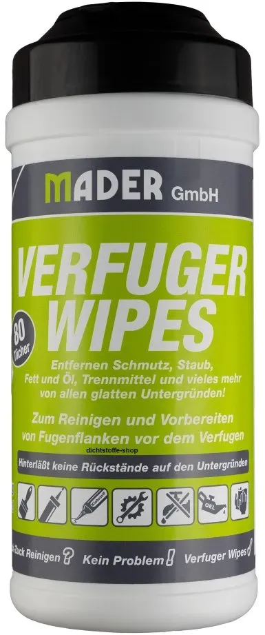 Feuchte Reinigungstücher Box Verfuger Wipes 80 Tücher Box