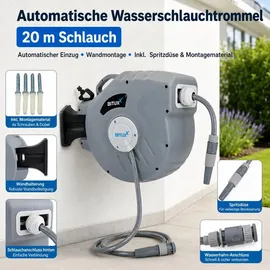 BITUXX Schlauchtrommel 20 m grau