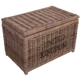 Vintage Line Korbtruhe United Kingdom L Korb Rattan Rattankorb Naturrrattan Geflecht
