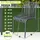 tillvex Gartenstuhl 6er Set 120 x 120 x 108 cm Silber