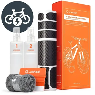 Luxshield Rahmenschutzfolie eBike, Universal 20-Teilig Schwarz Modell 2024