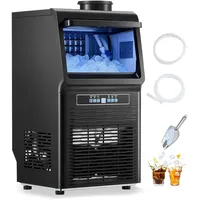 Vevor Kommerzieller Eisbereiter Freistehender Eismaschine 40,82kg/Tag LED Anzeige