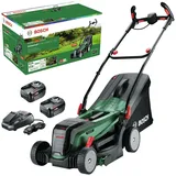 Bosch Garten Akku-Rasenmäher UniversalRotak 2 x 18V-37-550 mit 2x Akku 4 Ah -...