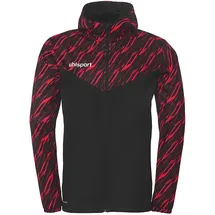 Uhlsport Progressive 28 Multi Kapuzenjacke Kinder schwarz/rot 164