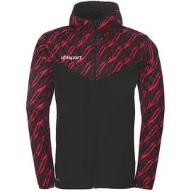 Uhlsport Progressive 28 Multi Kapuzenjacke Kinder schwarz/rot 164
