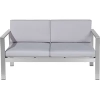Beliani SALERNO Loungesofa hellgrau