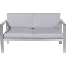Beliani SALERNO Loungesofa hellgrau