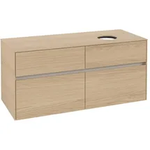 Villeroy & Boch Collaro Waschbeckenunterschrank 120 x 55 cm Nordic Oak