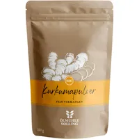 ÖLMÜHLE SOLLING - BIO Kurkuma Pulver | Fein vermahlenes Pulver aus Kurkumawurzeln. Kurkumapulver aus 100% kontrolliert biologischer Erzeugung. Ideal für exotische Gerichte | Inhalt: 500 g