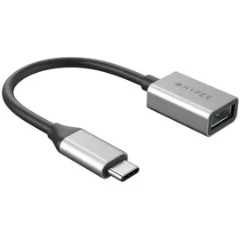 Hyper HyperDrive USB-C auf USB-A Adapter silber