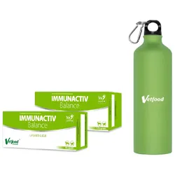 VETFOOD Immunactiv Balance 60 kaps. + Wasserflasche GRATIS!