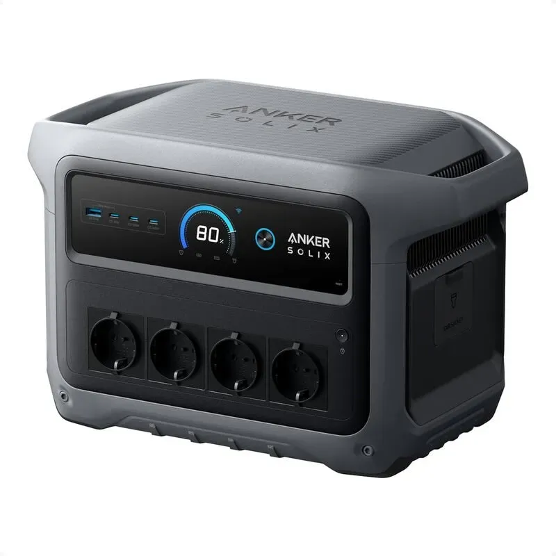 [inklusive 19 % MwSt.-Code: SOLIX20] Anker Solix C1000 Gen 2 tragbare Powerstation, 2.000 W Solar-Generator, volle Ladung in 49 Minuten, 1.024 Wh LiFePO4-Akku für Notstromversorgung, Stromausfälle und Camping