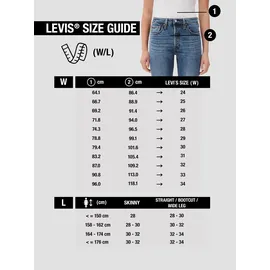 Levi's 726 High Rise Flare Jeans schwarz 32x32