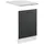 Vicco Unterschrank Frontblende R-Line 45 x 57,2 x 1,6 cm Anthrazit