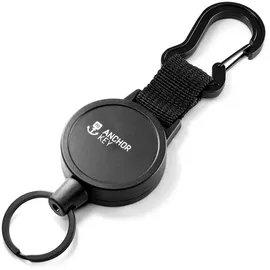 FABACH Schlüsselrolle ausziehbar - Jojo Schlüsselband mit Aramidseil - Einziehbarer Kartenhalter Ausweis Clip - Schlüssel Zipper und Ski Karten Halter für Hose und Gürtel