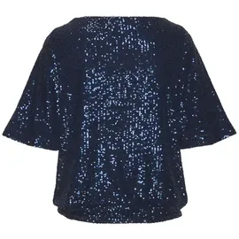 LASCANA Paillettenshirt Damen dunkelblau Gr.32/34