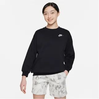 Nike Sportswear Oversized Kinder Sweatshirt - black/white - 158 - 170