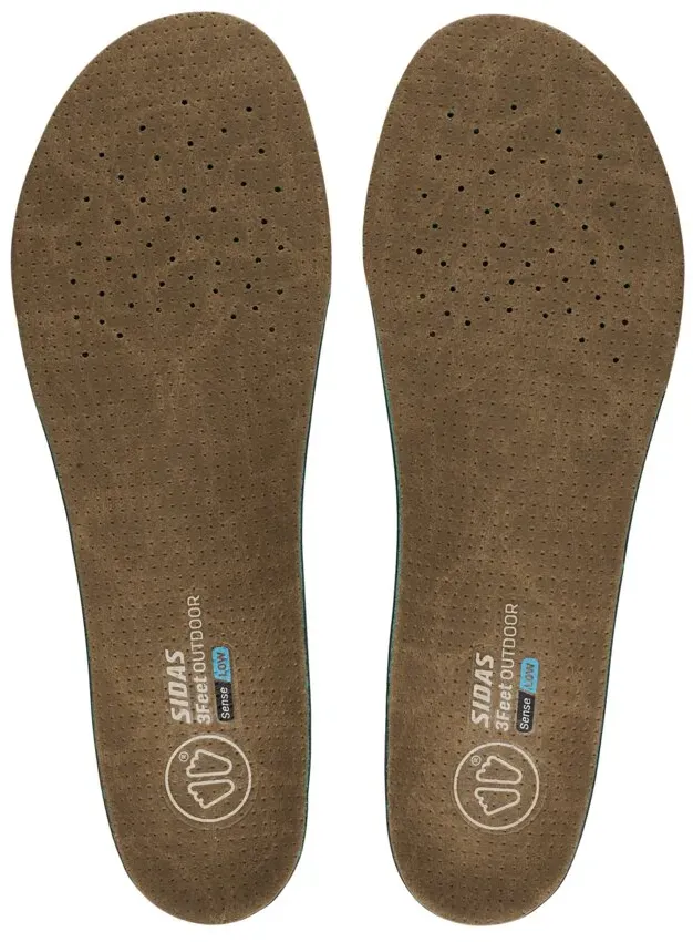 Sidas 3Feet Outdoor Sense Low Wander-Einlegesohlen - S - braun