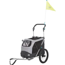 TRIXIE Fahrrad Anhänger mit Schnell-Falt-Funktion für Hunde