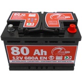 Batterie Starterbatterie Autobatterie Akku Speed L380 80ah 730A = Bosch Varta