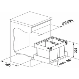 Blanco Flexon II 49 l Schwarz