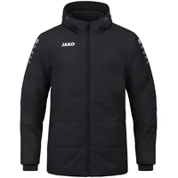 Jako Kinder Coachjacke Team mit Kapuze Schwarz, 128