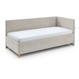 Meise Möbel Polsterbett Cool 140 x 200 cm nata inkl. Rückenelement