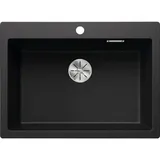 Blanco Pleon 8 links Silgranit schwarz 700 x 510 mm Handbetätigung
