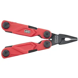 4k5 tools MT 401 MultiTool Small 600.401A Multitool mit Holster Rot, Schwarz