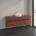 Waschbeckenunterschrank 4 Auszüge x x Wine Red