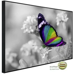 papermoon Infrarotheizung »EcoHeat - Bunter Schmetterling auf Blumen«, Matt-Effekt