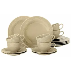 Seltmann Weiden Beat Color Glaze Kaffeeservice 18-teilig - Sandbeige
